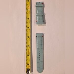 Light Blue Leather Watch Strap